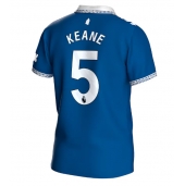 Everton Michael Keane #5 Thuis tenue 2023-24 Korte Mouwen