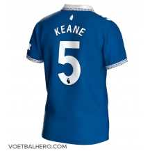 Everton Michael Keane #5 Thuis tenue 2023-24 Korte Mouwen