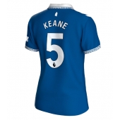 Everton Michael Keane #5 Thuis tenue Dames 2023-24 Korte Mouwen