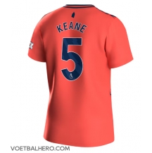 Everton Michael Keane #5 Uit tenue 2023-24 Korte Mouwen