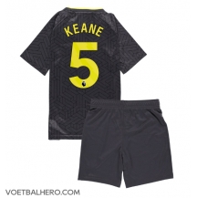 Everton Michael Keane #5 Uit tenue Kids 2024-25 Korte Mouwen (+ broek)