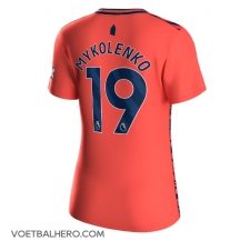 Everton Vitaliy Mykolenko #19 Uit tenue Dames 2023-24 Korte Mouwen