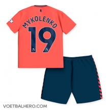 Everton Vitaliy Mykolenko #19 Uit tenue Kids 2023-24 Korte Mouwen (+ broek)