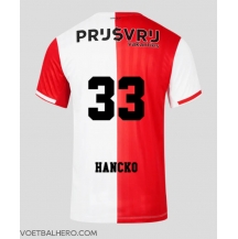 Feyenoord David Hancko #33 Thuis tenue 2023-24 Korte Mouwen