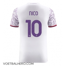 Fiorentina Nicolas Gonzalez #10 Uit tenue 2023-24 Korte Mouwen