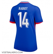 Frankrijk Adrien Rabiot #14 Thuis tenue Dames EK 2024 Korte Mouwen