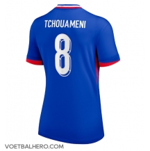 Frankrijk Aurelien Tchouameni #8 Thuis tenue Dames EK 2024 Korte Mouwen