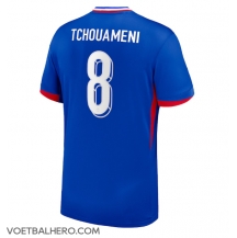 Frankrijk Aurelien Tchouameni #8 Thuis tenue EK 2024 Korte Mouwen