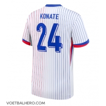 Frankrijk Ibrahima Konate #24 Uit tenue EK 2024 Korte Mouwen