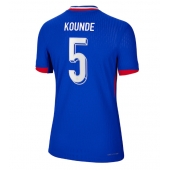 Frankrijk Jules Kounde #5 Thuis tenue Dames EK 2024 Korte Mouwen