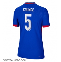 Frankrijk Jules Kounde #5 Thuis tenue Dames EK 2024 Korte Mouwen