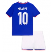 Frankrijk Kylian Mbappe #10 Thuis tenue Kids EK 2024 Korte Mouwen (+ broek)