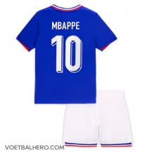 Frankrijk Kylian Mbappe #10 Thuis tenue Kids EK 2024 Korte Mouwen (+ broek)