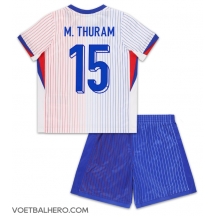 Frankrijk Marcus Thuram #15 Uit tenue Kids EK 2024 Korte Mouwen (+ broek)