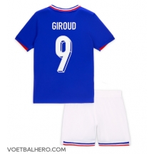 Frankrijk Olivier Giroud #9 Thuis tenue Kids EK 2024 Korte Mouwen (+ broek)