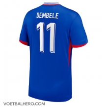 Frankrijk Ousmane Dembele #11 Thuis tenue EK 2024 Korte Mouwen