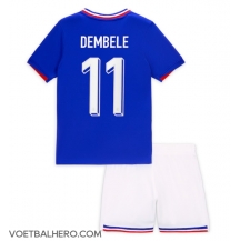 Frankrijk Ousmane Dembele #11 Thuis tenue Kids EK 2024 Korte Mouwen (+ broek)