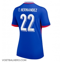 Frankrijk Theo Hernandez #22 Thuis tenue Dames EK 2024 Korte Mouwen