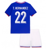 Frankrijk Theo Hernandez #22 Thuis tenue Kids EK 2024 Korte Mouwen (+ broek)