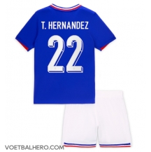 Frankrijk Theo Hernandez #22 Thuis tenue Kids EK 2024 Korte Mouwen (+ broek)