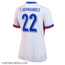 Frankrijk Theo Hernandez #22 Uit tenue Dames EK 2024 Korte Mouwen