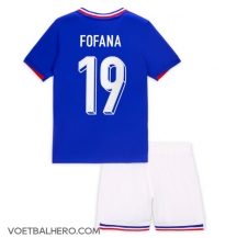 Frankrijk Youssouf Fofana #19 Thuis tenue Kids EK 2024 Korte Mouwen (+ broek)