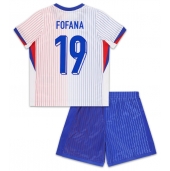 Frankrijk Youssouf Fofana #19 Uit tenue Kids EK 2024 Korte Mouwen (+ broek)