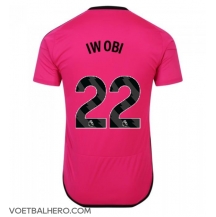 Fulham Alex Iwobi #22 Uit tenue 2023-24 Korte Mouwen