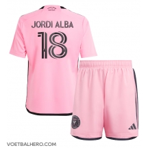 Inter Miami Jordi Alba #18 Thuis tenue Kids 2024-25 Korte Mouwen (+ broek)