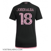 Inter Miami Jordi Alba #18 Uit tenue Dames 2023-24 Korte Mouwen