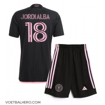 Inter Miami Jordi Alba #18 Uit tenue Kids 2024-25 Korte Mouwen (+ broek)