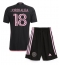 Inter Miami Jordi Alba #18 Uit tenue Kids 2024-25 Korte Mouwen (+ broek)