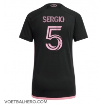 Inter Miami Sergio Busquets #5 Uit tenue Dames 2024-25 Korte Mouwen