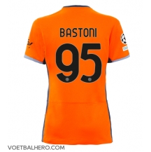 Inter Milan Alessandro Bastoni #95 Derde tenue Dames 2023-24 Korte Mouwen