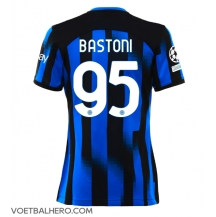 Inter Milan Alessandro Bastoni #95 Thuis tenue Dames 2023-24 Korte Mouwen