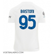 Inter Milan Alessandro Bastoni #95 Uit tenue 2023-24 Korte Mouwen