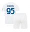 Inter Milan Alessandro Bastoni #95 Uit tenue Kids 2023-24 Korte Mouwen (+ broek)