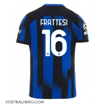 Inter Milan Davide Frattesi #16 Thuis tenue 2023-24 Korte Mouwen