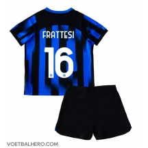 Inter Milan Davide Frattesi #16 Thuis tenue Kids 2023-24 Korte Mouwen (+ broek)