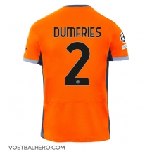 Inter Milan Denzel Dumfries #2 Derde tenue 2023-24 Korte Mouwen