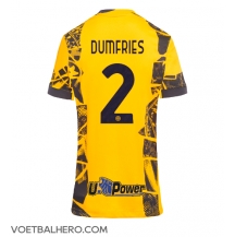 Inter Milan Denzel Dumfries #2 Derde tenue Dames 2024-25 Korte Mouwen