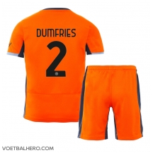 Inter Milan Denzel Dumfries #2 Derde tenue Kids 2023-24 Korte Mouwen (+ broek)