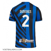 Inter Milan Denzel Dumfries #2 Thuis tenue 2024-25 Korte Mouwen