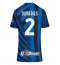 Inter Milan Denzel Dumfries #2 Thuis tenue Dames 2024-25 Korte Mouwen