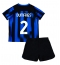 Inter Milan Denzel Dumfries #2 Thuis tenue Kids 2023-24 Korte Mouwen (+ broek)