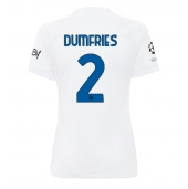 Inter Milan Denzel Dumfries #2 Uit tenue Dames 2023-24 Korte Mouwen