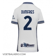 Inter Milan Denzel Dumfries #2 Uit tenue Dames 2024-25 Korte Mouwen