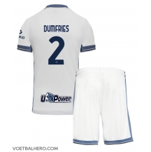 Inter Milan Denzel Dumfries #2 Uit tenue Kids 2024-25 Korte Mouwen (+ broek)