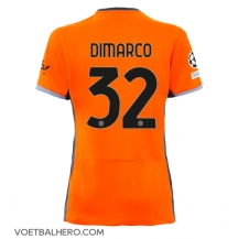 Inter Milan Federico Dimarco #32 Derde tenue Dames 2023-24 Korte Mouwen