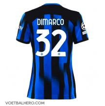 Inter Milan Federico Dimarco #32 Thuis tenue Dames 2023-24 Korte Mouwen